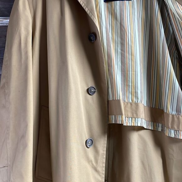 Glen Eagle Trenchcoat Vintage American Traveler , Size 48L, Tan - Picture 11 of 13